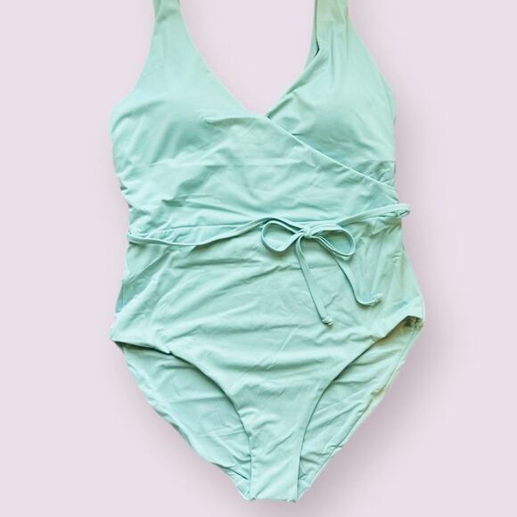Andie Aqua One Piece Swimsuit - Picture 1 of 9